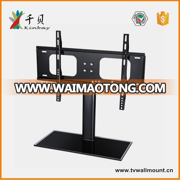 Universal 32"-55" metal glass lcd led tv bracket led tv stand design